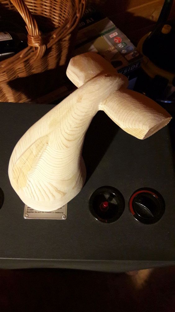 Walfluke aus Leimholz in der Entstehung